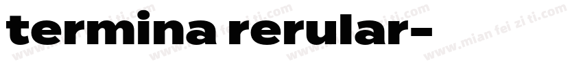 termina rerular字体转换